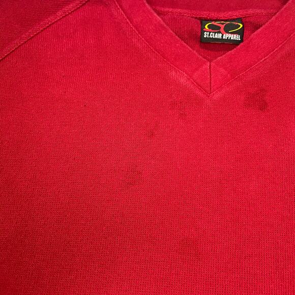 VINTAGE Harvard Logo V Neck Pullover Sweater Size XL Unisex Casual College - Picture 3 of 13